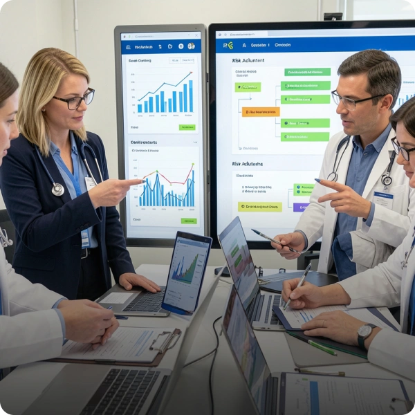 Risk-bearing entity revenue cycle optimization