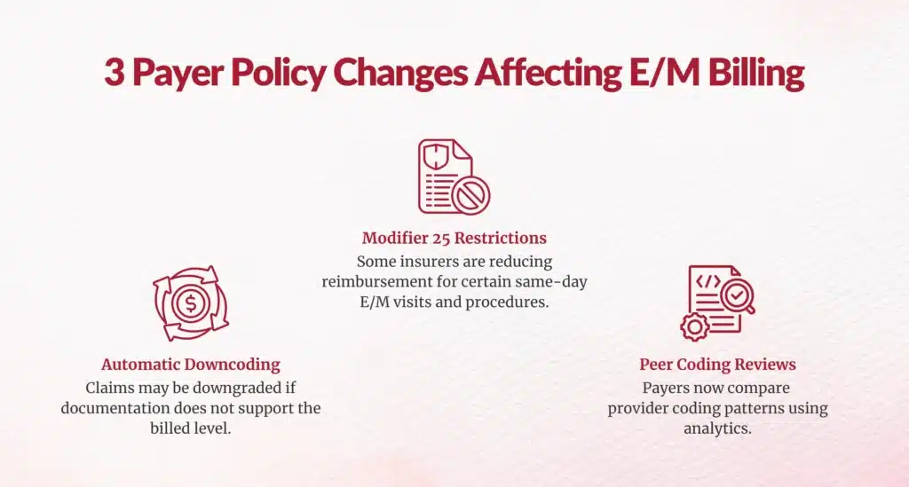payer policy changes EM billing