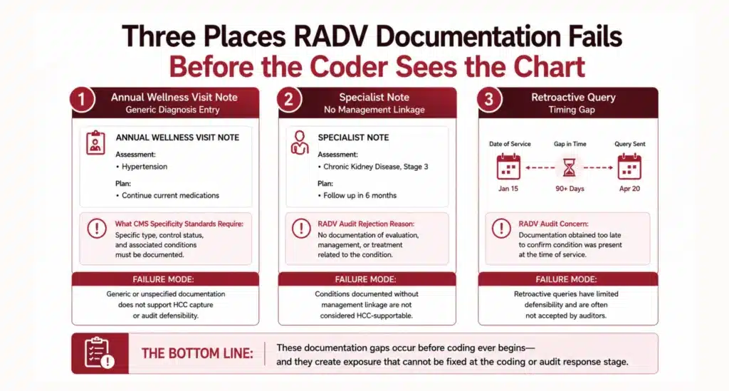 Common RADV documentation gaps