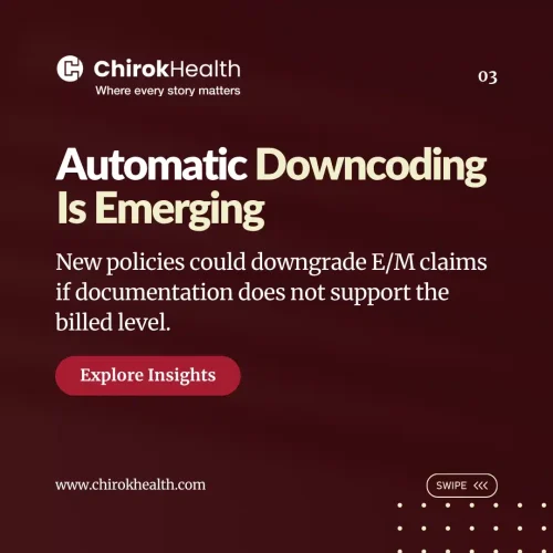 automatic downcoding EM claims