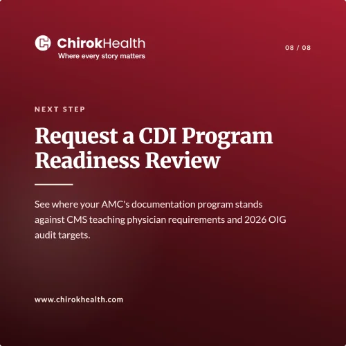 CDI readiness review CTA