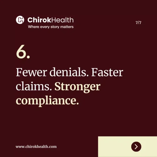Fewer denials, faster claims