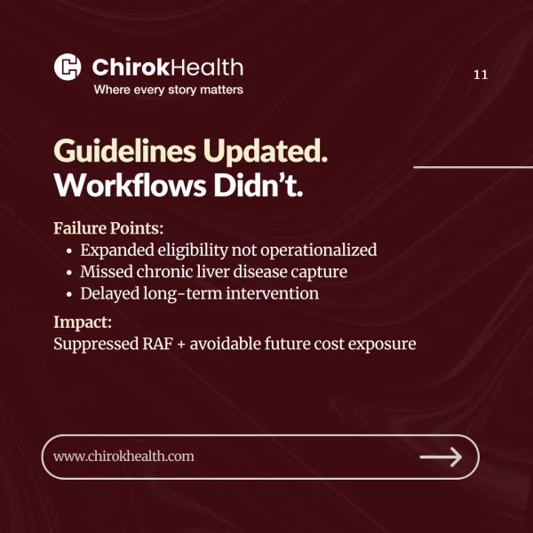 Updated screening guidelines without workflow changes.