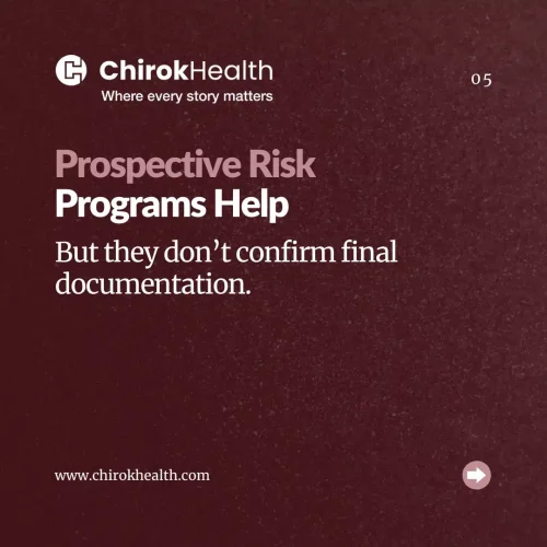 Prospective risk adjustment documentation limitations