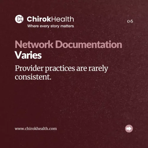Provider documentation consistency challenges