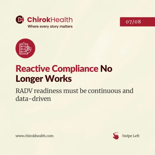 Reactive compliance is no longer effective for RADV audit readiness