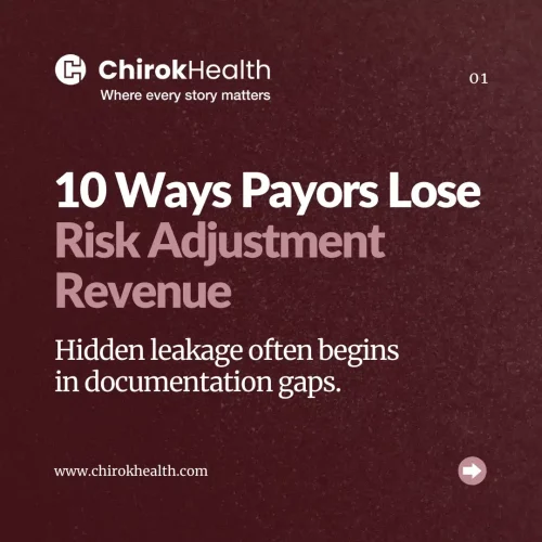 Risk adjustment revenue leakage insights